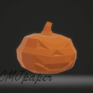 papercraft origami 3D citrouille déco Halloween