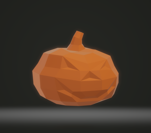 papercraft origami 3D citrouille déco Halloween