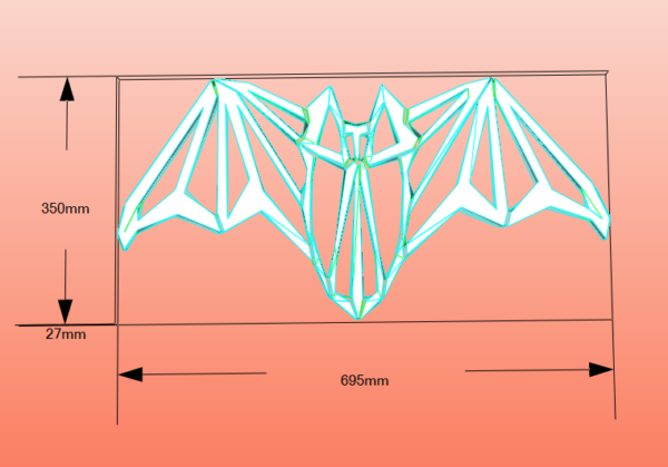 papercraft origami 3D chauve souris Halloween
