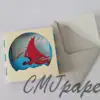 carte kirigami bateau papier découpé