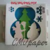 carte kirigami bonhomme de neige papier découpé