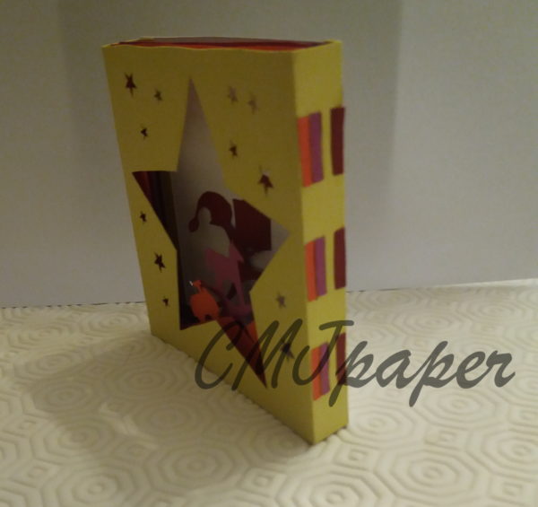 carte kirigami lutin papier découpé