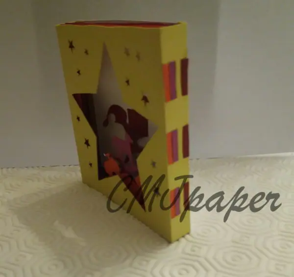 carte kirigami lutin papier découpé