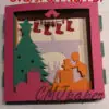 carte kirigami matin de noël papier découpé