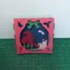 carte kirigami père noël papier découpé