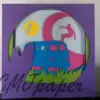 carte kirigami surf papier découpé
