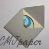 carte kirigami surf papier découpé