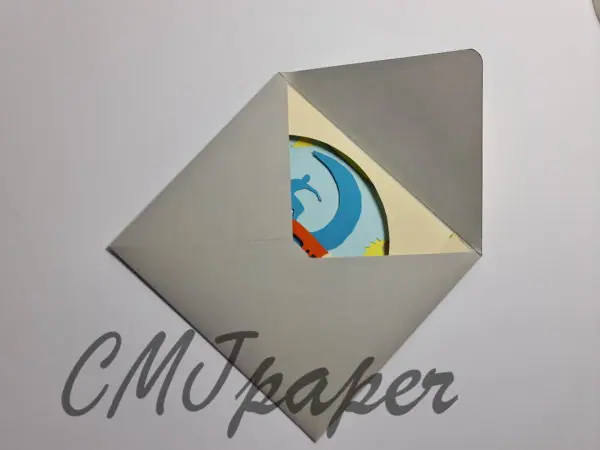 carte kirigami surf papier découpé