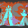lightbox halloween vampire kirigami papier découpé