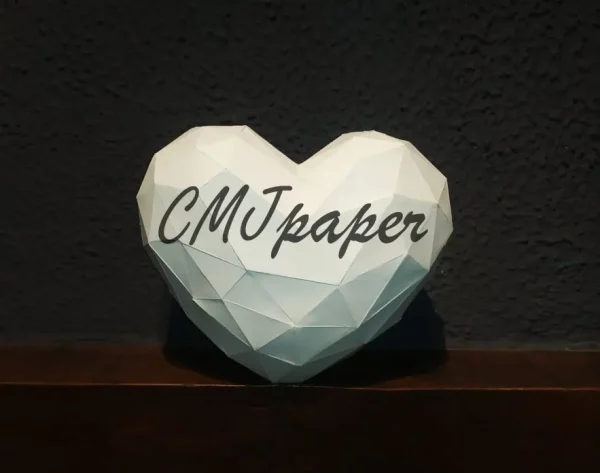 PAPERCRAFT CŒUR – Image 6