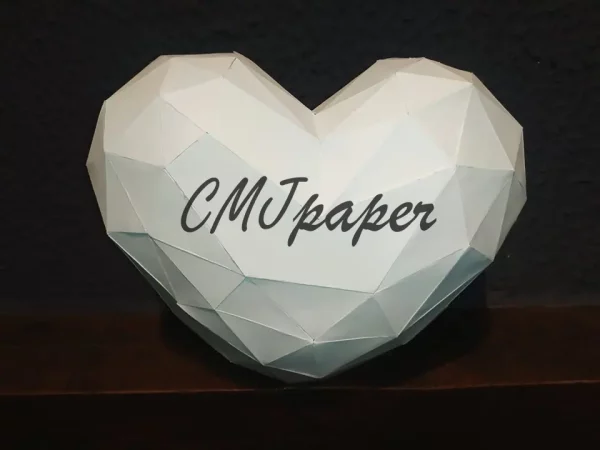 PAPERCRAFT CŒUR – Image 5