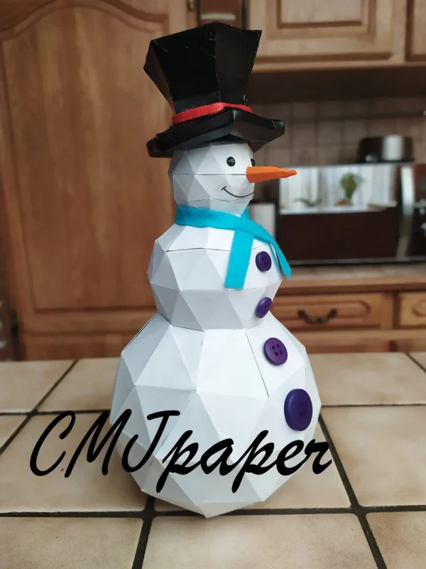 PAPERCRAFT BONHOMME DE NEIGE – Image 3