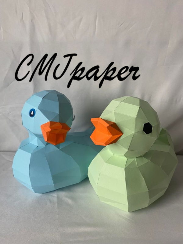 PAPERCRAFT CANARD DE BAIN COQUIN