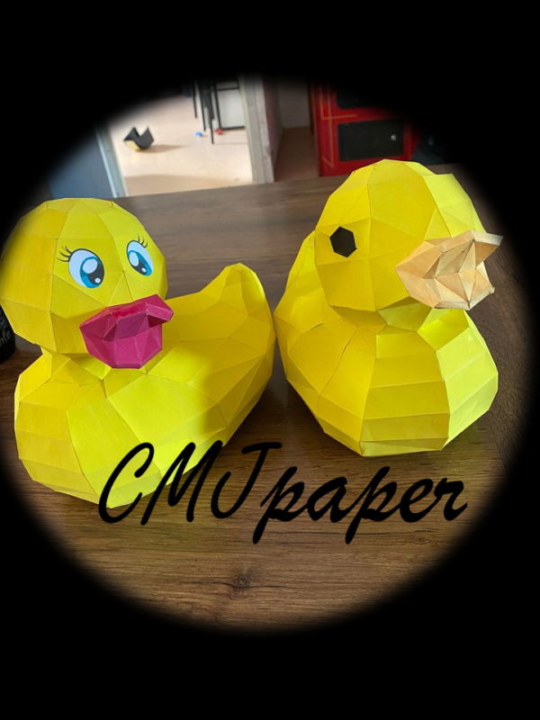 PAPERCRAFT CANARD DE BAIN COQUIN – Image 5