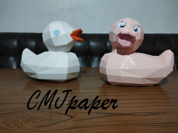 PAPERCRAFT CANARD DE BAIN COQUIN – Image 4