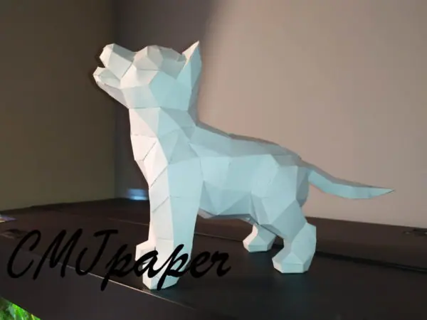 PAPERCRAFT CHIOT LOUP LOUVETEAU – Image 7