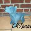 PAPERCRAFT CHIOT LOUP LOUVETEAU